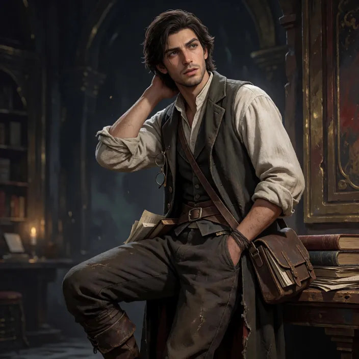 A portrait of Davin
