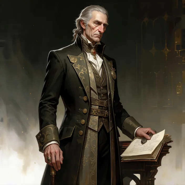 A portrait of Lord Emmeran Vos