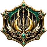 The crest of the Gilded Coven