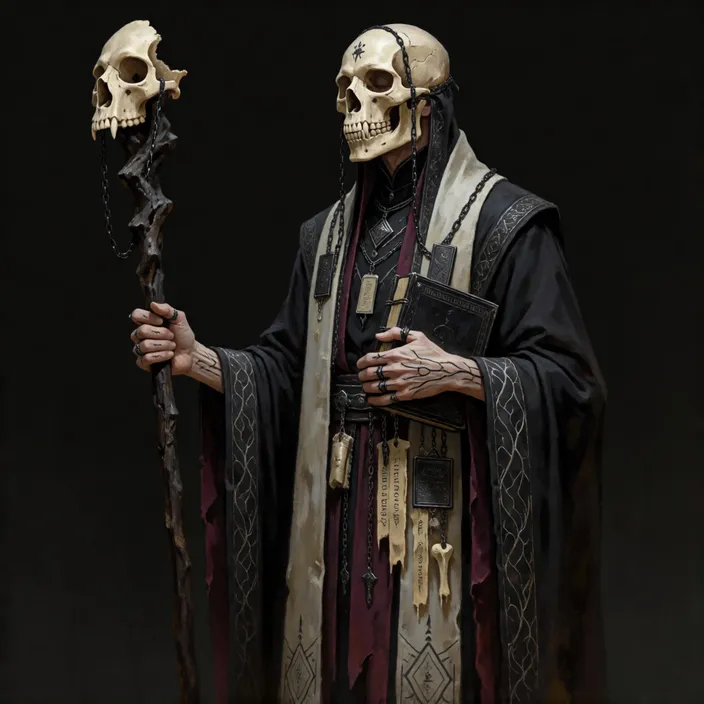 A portrait of High Mortarch Selkos