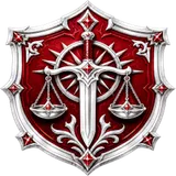 The crest of the Justicar's Legion