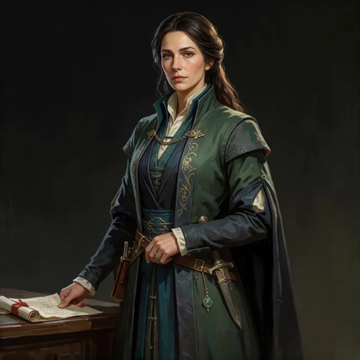 A portrait of Lady Elianor Vale