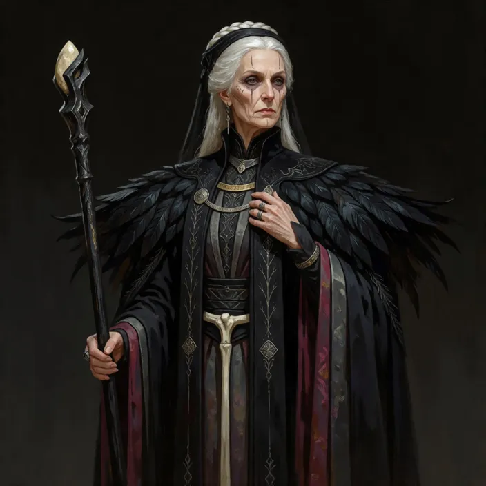 A portrait of Queen-Regent Ysara