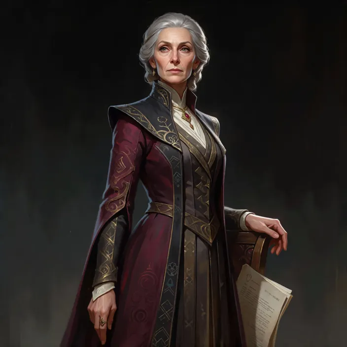 A portrait of Lady Sarethe Vey